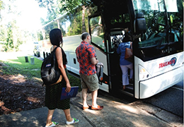 Auburn Across Alabama is a structured and guided bus tour. Participants visited
medical facilities, key industries, educational institutions and heard from panels of
local leaders about the assets and challenges of their communities.
